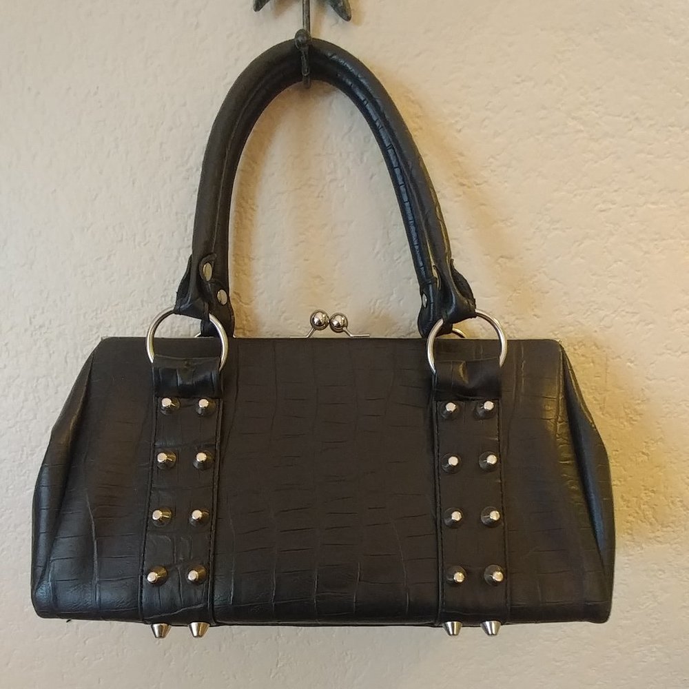 Lux De Ville kiss lock handbag